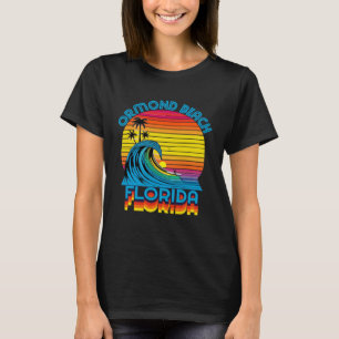 Ormond Beach Florida Retro Throwback Surf & Beach  T-Shirt