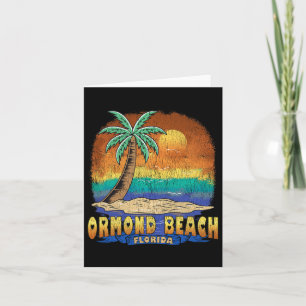 Ormond Beach Florida Vintage Distressed Souvenir  Card