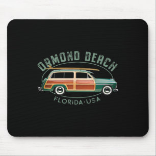 Ormond Beach Florida Vintage Surfing Mouse Mat