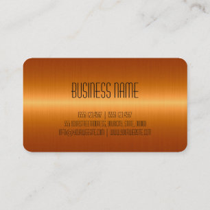 Ornage Stainless Steel Metal Business Card