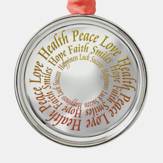 ornament2 metal tree decoration (Front)