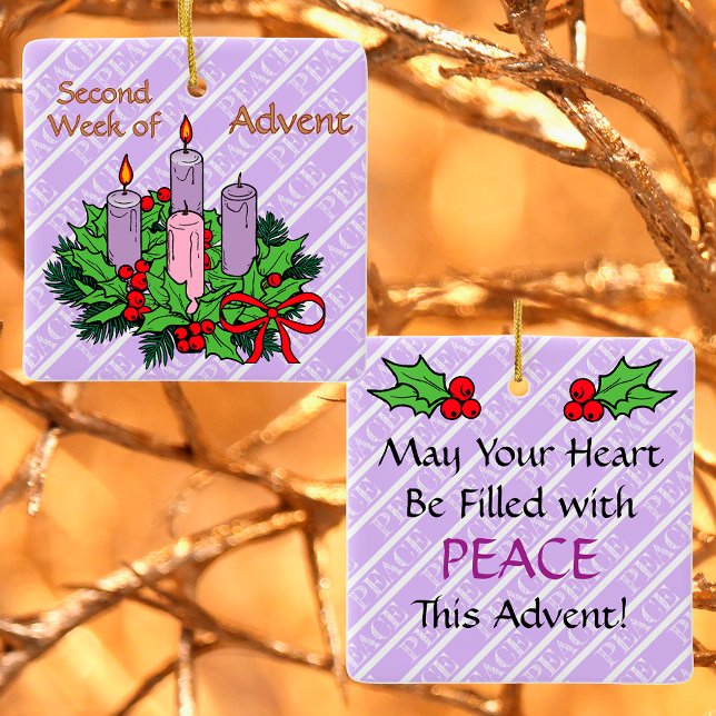 Ornament #2 of 4: 2nd Week of Advent (PEACE) (Creator Uploaded)