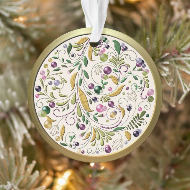 Ornament - Acrylic - Tuscan Circle (Tree)
