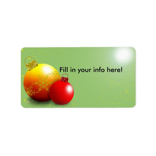 Ornament Address Label (Front)