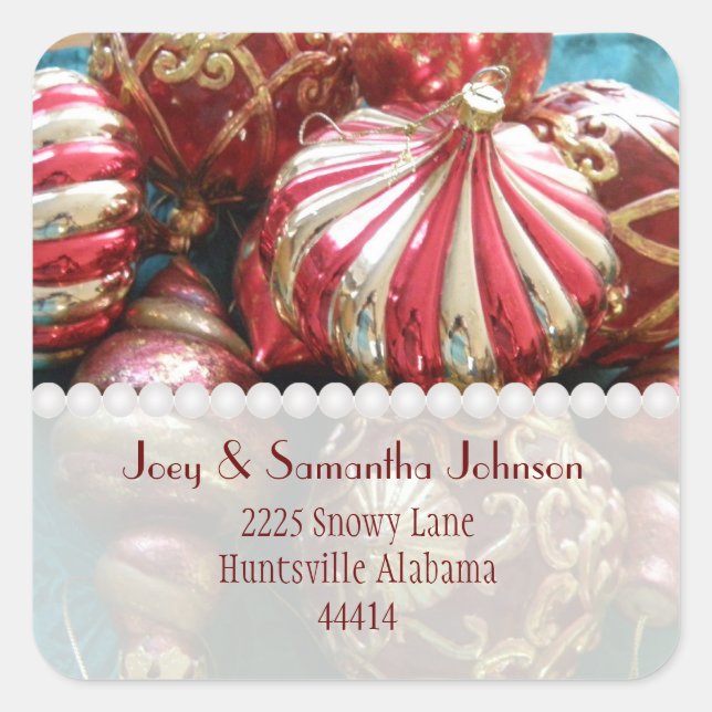 Ornament Address Stickers (Front)