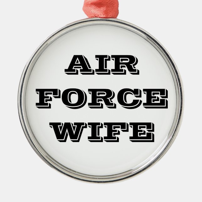 Ornament Air Force Wife (Front)