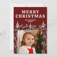 Ornament and Evergreen Border Two Photo