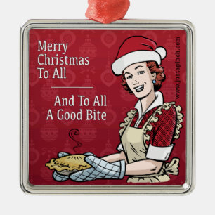 Ornament: And To All A Good Bite Metal Tree Decoration