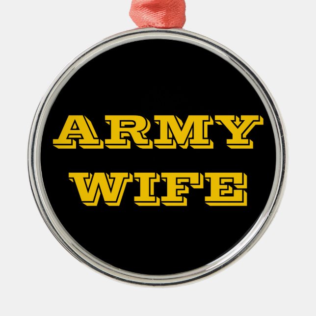 Ornament Army Wife (Front)