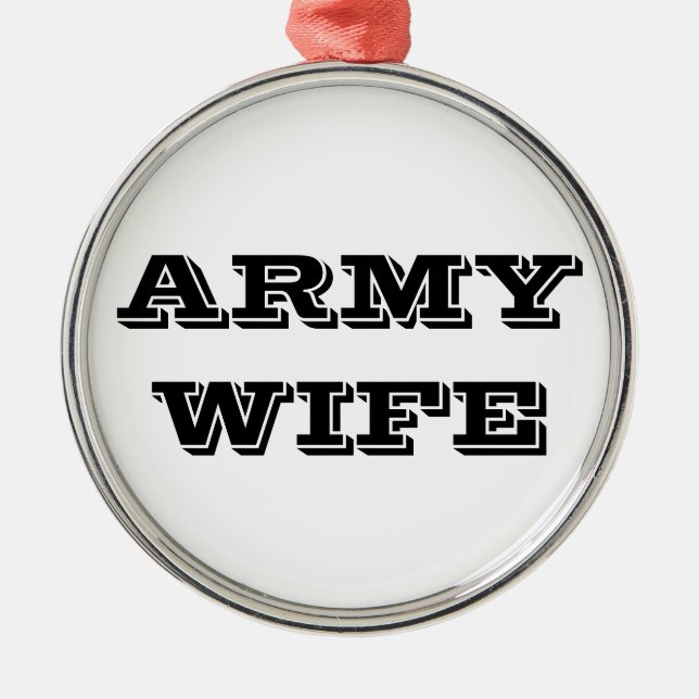 Ornament Army Wife (Front)