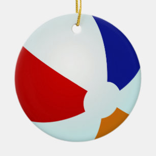 Ornament, Beachball Ceramic Tree Decoration