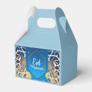 Ornament blue Eid  Favour Box