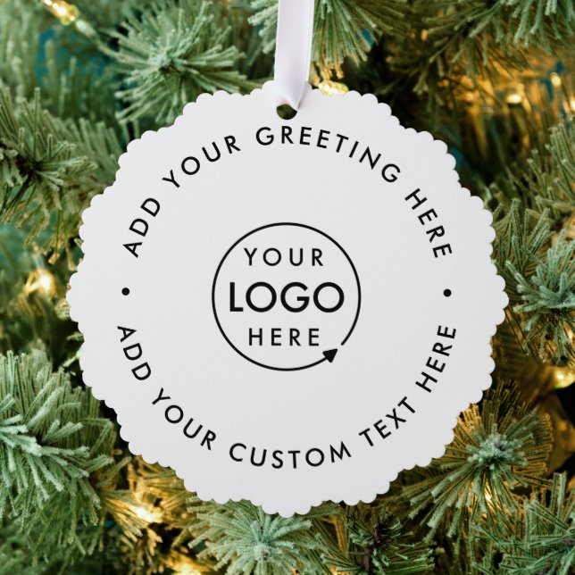 Ornament Card | Business Logo Branded Christmas (Insitu (Tree))