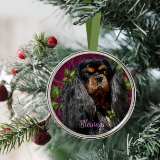 Ornament Cavalier Spaniel Black and Tan Spaniel