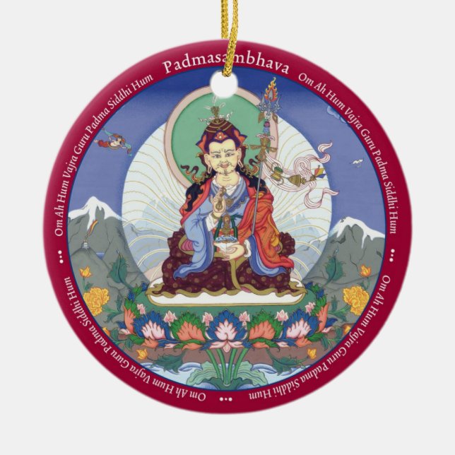 ORNAMENT CERAMIC - Padmasambhava + Close Up (Front)