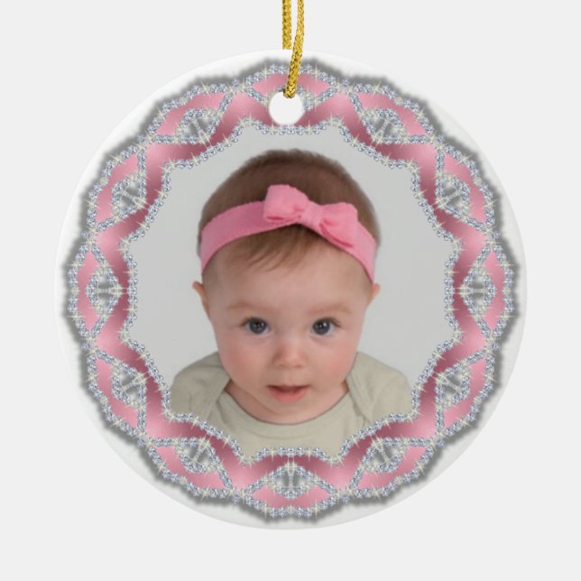 Ornament - Christmas - Baby Girl Bling (Front)