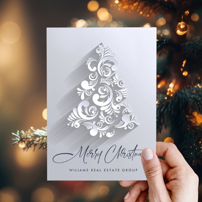 Ornament Christmas Corporate Greeting Holiday Postcard (Creator Uploaded)
