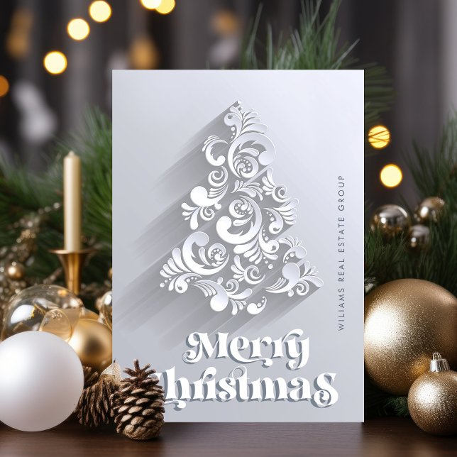 Ornament Christmas Corporate Greeting Holiday Postcard (Creator Uploaded)