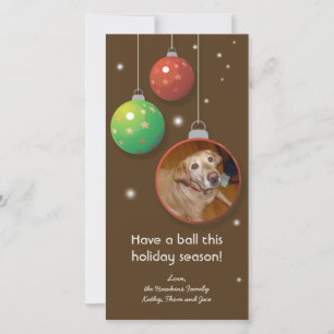 Ornament Christmas holiday custom greeting card