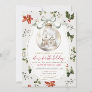 Ornament Christmas Housewarming Party New Home Invitation