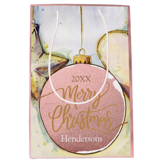 Ornament Christmas Medium Gift Bag (Front)