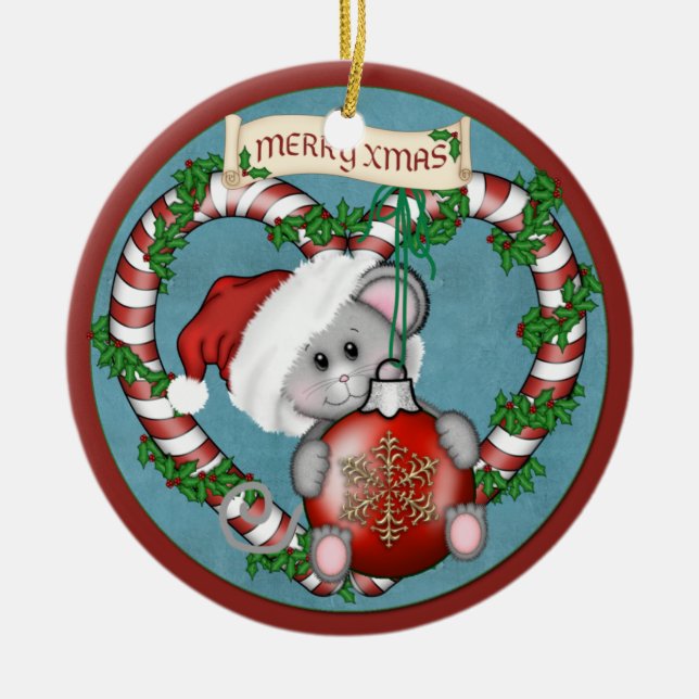 Ornament Christmas Mouse (Front)