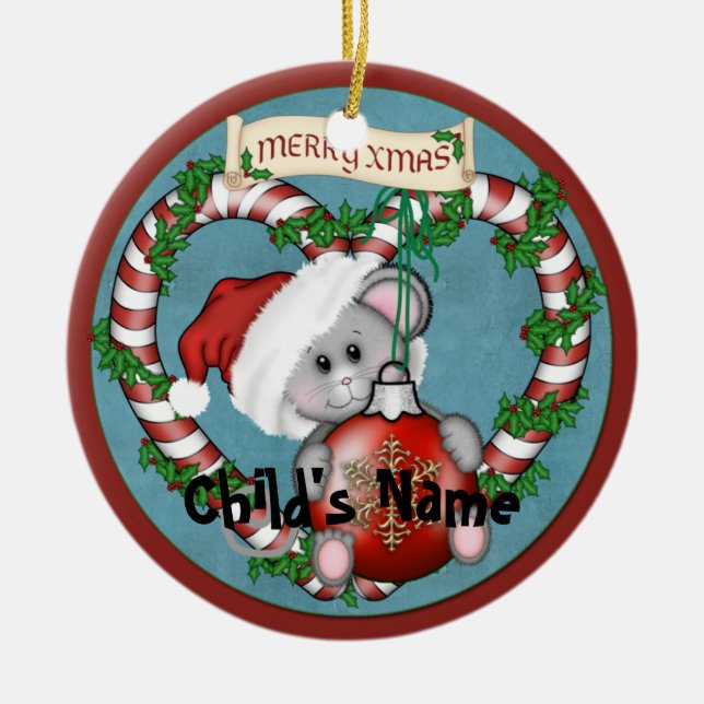 Ornament Christmas Mouse (Front)