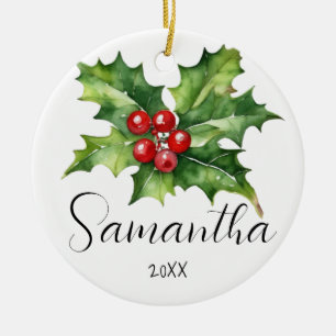 Ornament Christmas Personalised Name and Note