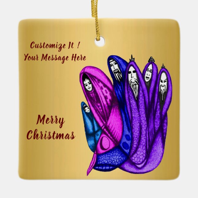 Ornament Christmas Three Wise Kings (Front)
