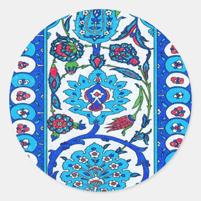 Ornament Classic Round Sticker (Front)