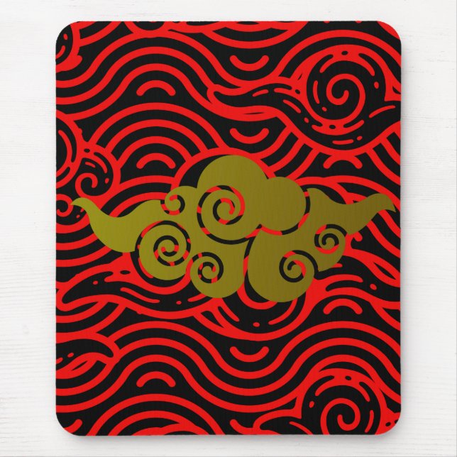 ornament cloud mouse mat (Front)