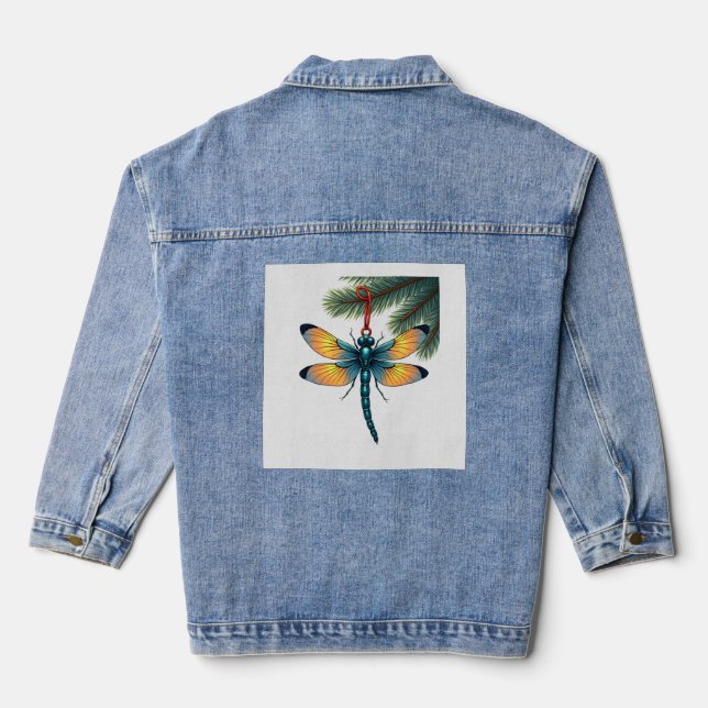 Ornament Dragonfly Denim Jacket (Back)