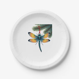 Ornament Dragonfly Paper Plate
