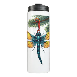 Ornament Dragonfly Thermal Tumbler