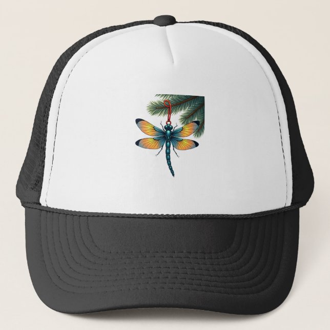 Ornament Dragonfly Trucker Hat (Front)