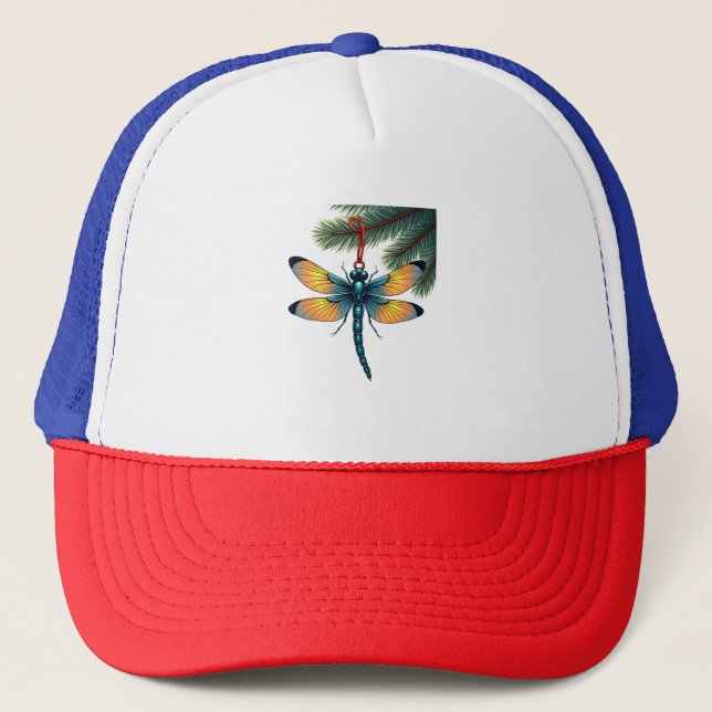 Ornament Dragonfly Trucker Hat (Front)