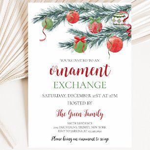 Ornament Exchange Holiday Party Invitation
