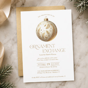 Ornament Exchange Holiday Party Invitation