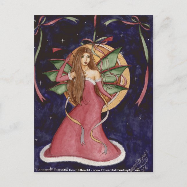 Ornament Faerie by Dawn Obrecht Postcard (Front)