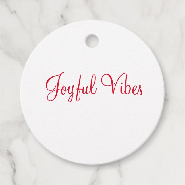Ornament Favour Tags (Front)