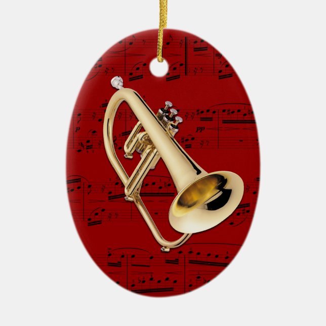 Ornament - Flugelhorn - Pick your colour (Front)