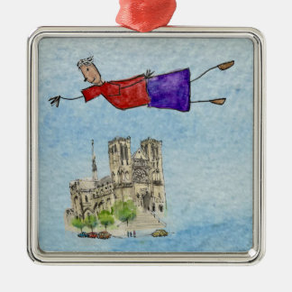 Ornament: Flying Joanna and Grace Cathedral Metal Tree Decoration