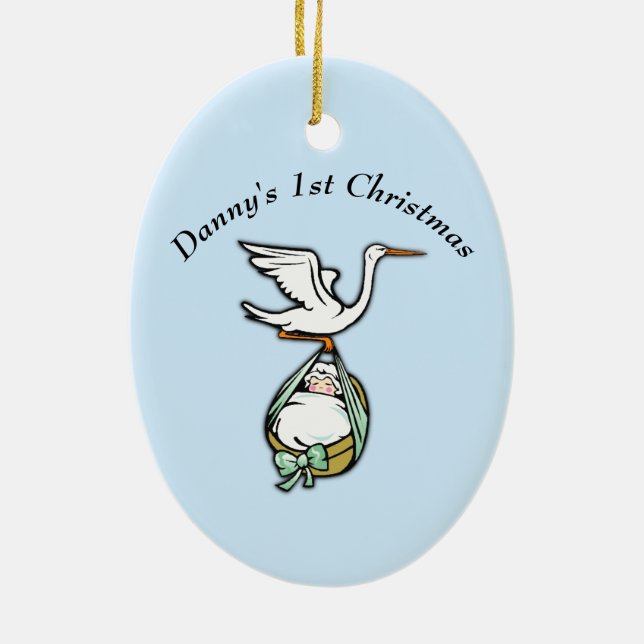 Ornament for Babies 1st Christmas (Back)
