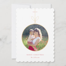 Ornament Frame Photo Card