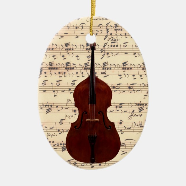 Ornament - Full Double Bass with sheet music (Front)