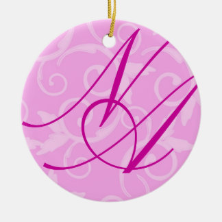 Ornament - Girly Swirl Monogram