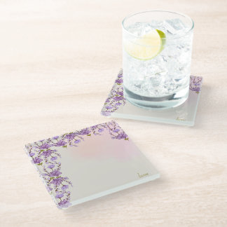Ornament glass coaster