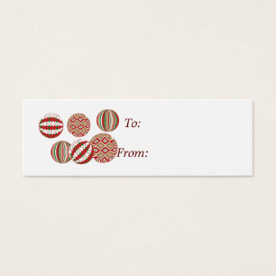 ornament group gift tag