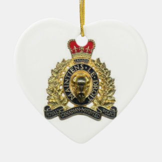 Ornament heart heart rcmp