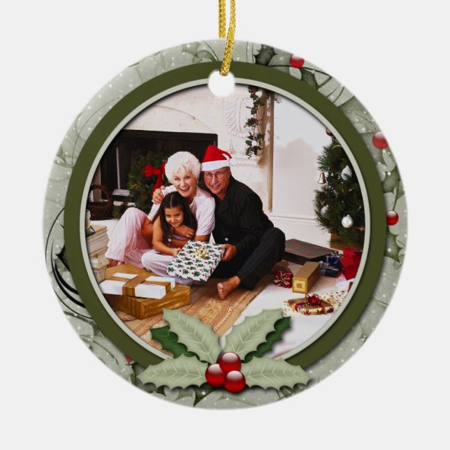 Ornament Holly Mistletoe 2 From Our House To Yours (Front)